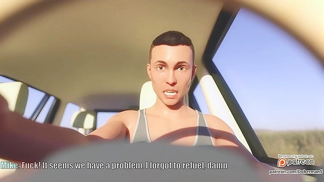 Cheating wife on the way to the country fucked on top of car