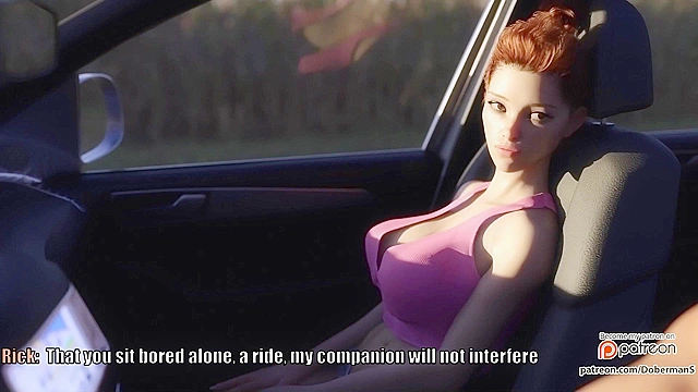 Cheating wife on the way to the country fucked on top of car