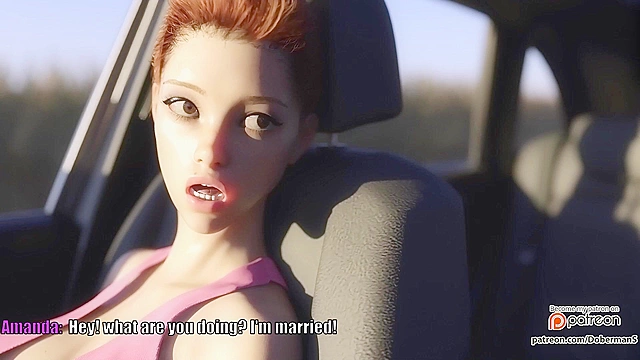 Cheating wife on the way to the country fucked on top of car