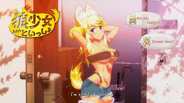 Liru Wolf Girl With You - Cute hentai doggirl likes getting fucked doggy style