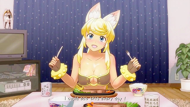 Liru Wolf Girl With You - Cute hentai doggirl likes getting fucked doggy style