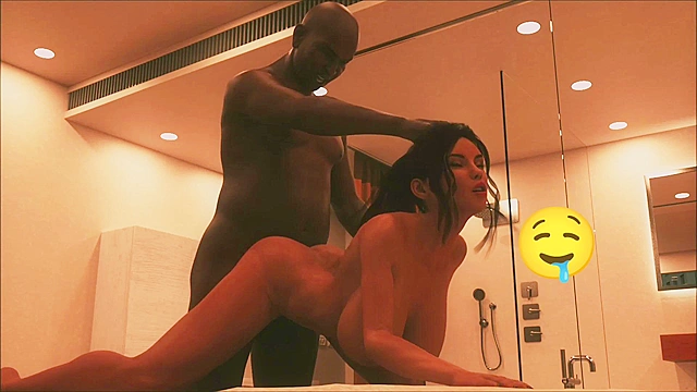 Manila Shaw a milf fucked hard by a black guy - 3d interracial porn