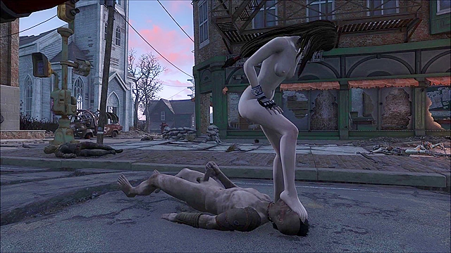 Fallout 4 mod Tifa from Final Fantasy in fight and fuck - 3d porn
