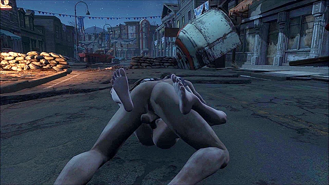 Fallout 4 mod Tifa from Final Fantasy in fight and fuck - 3d porn