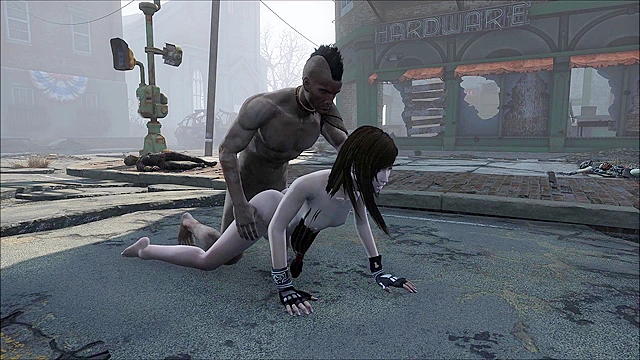 Fallout 4 mod Tifa from Final Fantasy in fight and fuck - 3d porn