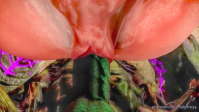 Call of Cthulhu 1 - Cultists watch as monster fucks virgin sacrifice