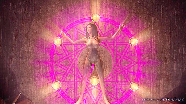 Call of Cthulhu 1 - Cultists watch as monster fucks virgin sacrifice