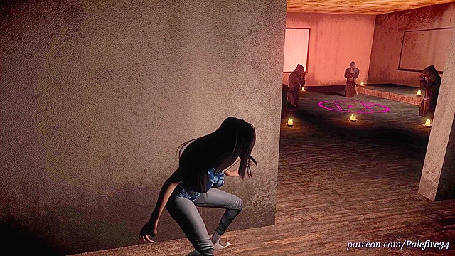 Call of Cthulhu 1 - Cultists watch as monster fucks virgin sacrifice