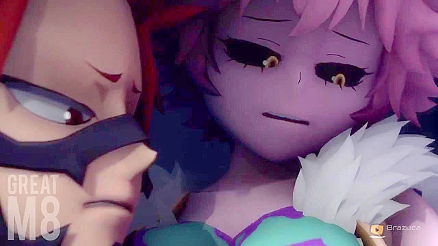 Mina Ashido Fucking with Eijiro Kirishima at My Hero Academia