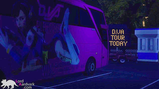 D.Va masturbates and then gives a blowjob to a fan