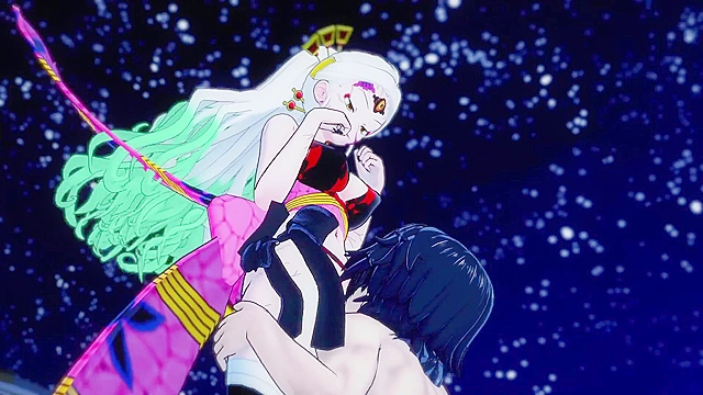 Demon Slayer Daki loves riding dick (3d hentai)