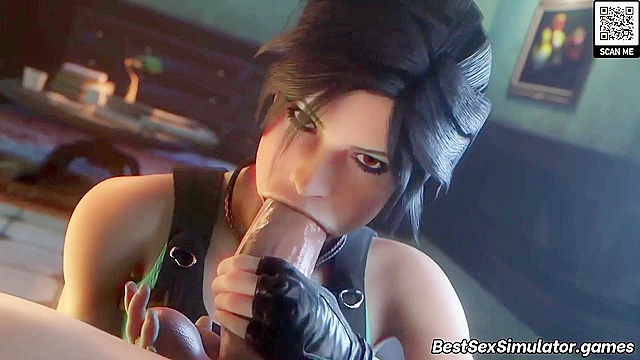 Lara Croft XXX 3D fucking and blowjob sex compilation
