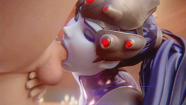 Overwatch Widowmaker gets fucked deep in her asshole doggy style