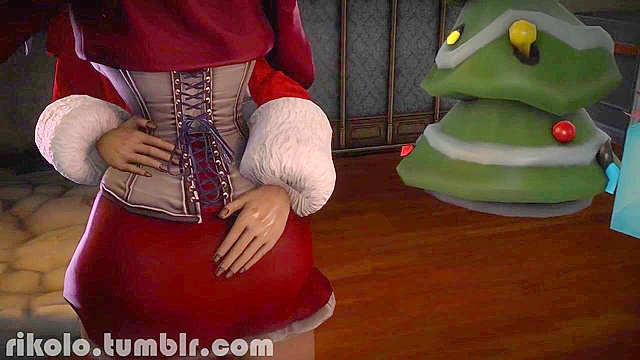 Jingle Balls - Miranda Lawson fucked by giant futanari cock