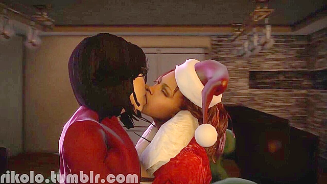 Jingle Balls - Miranda Lawson fucked by giant futanari cock