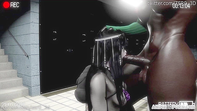 Nerd slut hard fucked by two big dicked futas in the locker room