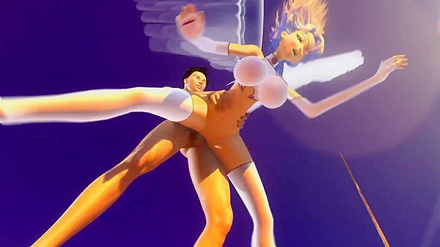 Skyjacked Absolution - Busty 3d angel gives a mid air blowjob and fucking