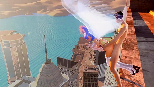Skyjacked Absolution - Busty 3d angel gives a mid air blowjob and fucking
