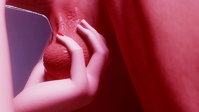 Overwatch Tracer gives 3D animated blowjob till cumshot