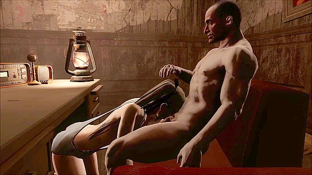 Fallout 4 Marie Rose loves stroking and sucking cock