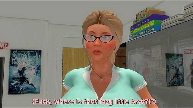 Pathetic nerd gets caught masturbating by sister and is extorted in to wanking it