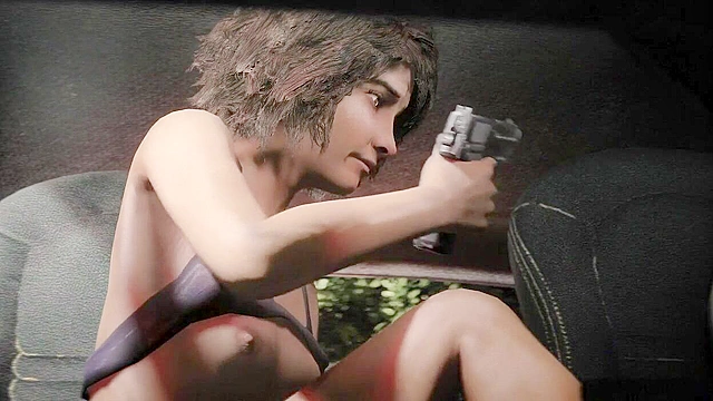 Clementine from Walking dead gets rough fuck in a car