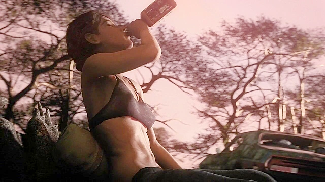 Clementine from Walking dead gets rough fuck in a car