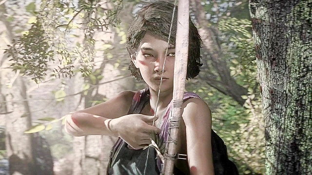 Clementine from Walking dead gets rough fuck in a car