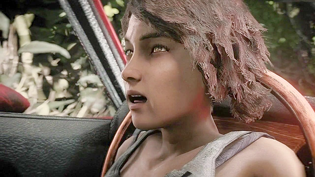 Clementine from Walking dead gets rough fuck in a car