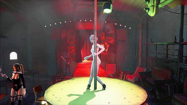 2B Nier Automata pole dance