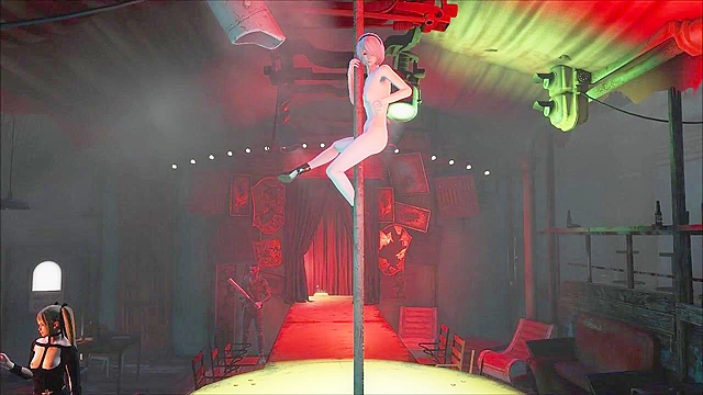 2B Nier Automata pole dance