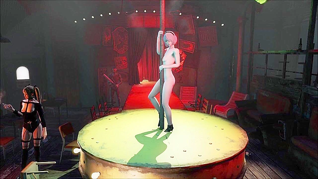 2B Nier Automata pole dance