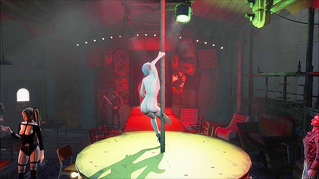 2B Nier Automata pole dance