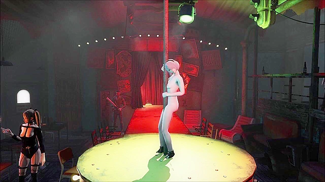 2B Nier Automata pole dance