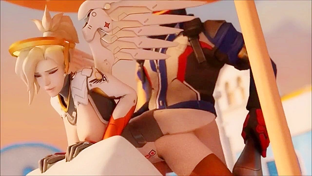 Overwatch babes lick pussy and use their massive tits to satisfy