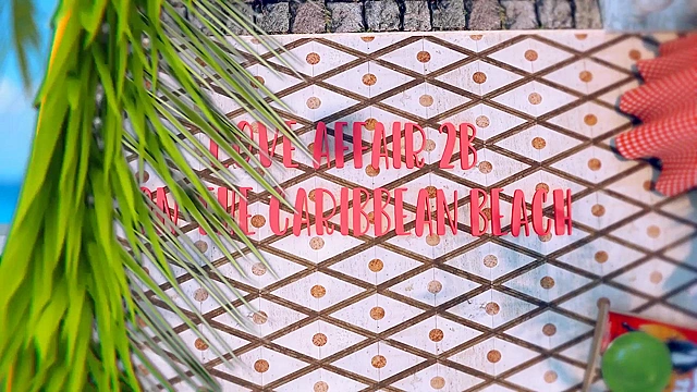 Love Affair 2B on the Caribbean Beach riding on a meaty cock