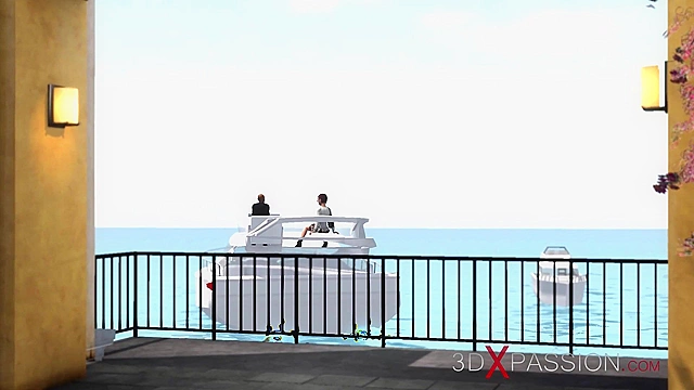 Horny 3d brunette gets fucked hard by a short guy with thick cock