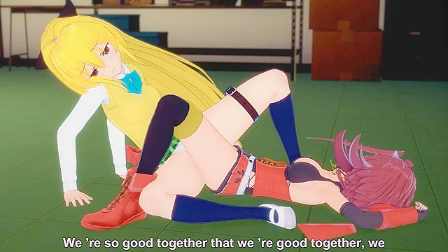 Akiza Izinski Yu-Gi-Oh vs Yami To LOVE-Ru - Lesbian Hentai Porn Crossover