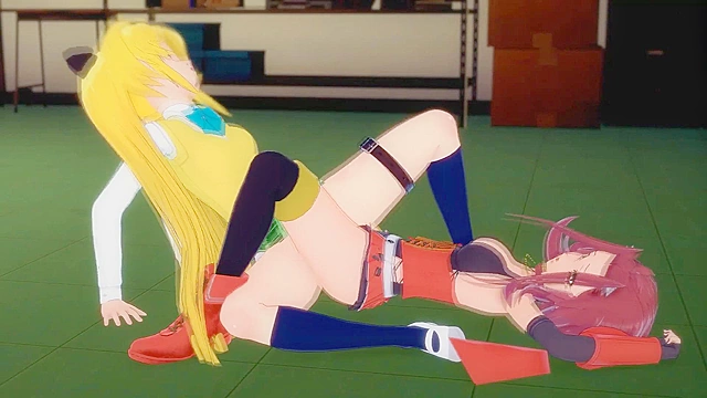 Akiza Izinski Yu-Gi-Oh vs Yami To LOVE-Ru - Lesbian Hentai Porn Crossover