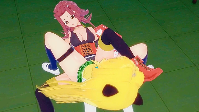 Akiza Izinski Yu-Gi-Oh vs Yami To LOVE-Ru - Lesbian Hentai Porn Crossover