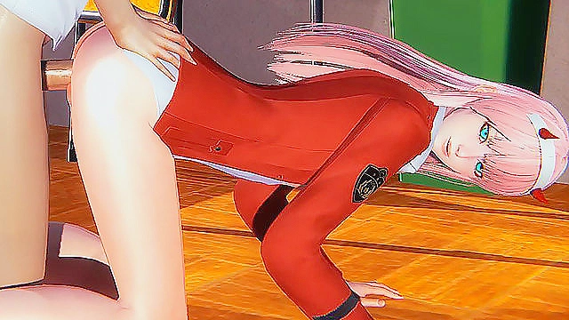 DARLING in the FRANXX Zero Two 3d anal fuck in school