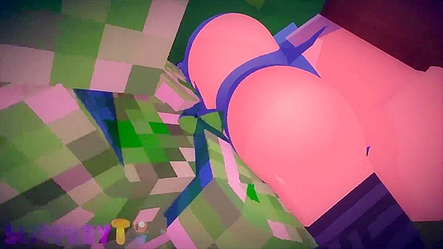 Jenny from mincraft loves creeper cock in her blocky pussy