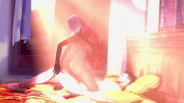 Queen Nualia gets her black ass bent over and fucked from behind