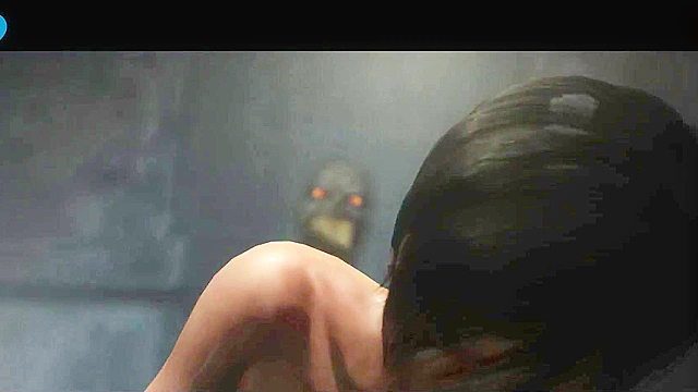 Zombie monster uses his long tongue and big dick to fuck Ada Wong