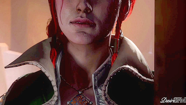 The Throes of Lust - Yennefer fucked by Geralt in front of window