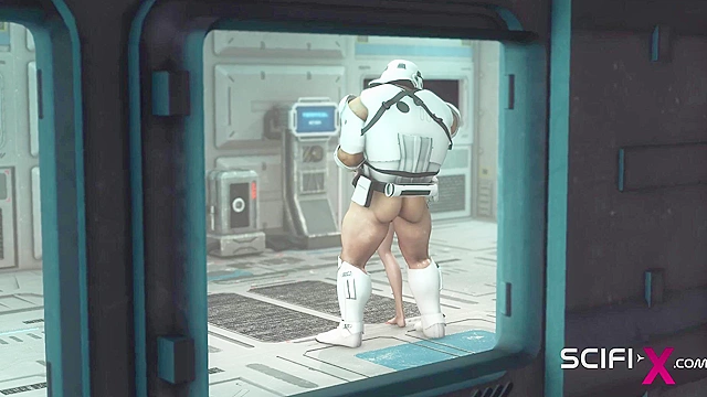 Storm Trooper fucks a disobedient rebel with BBC