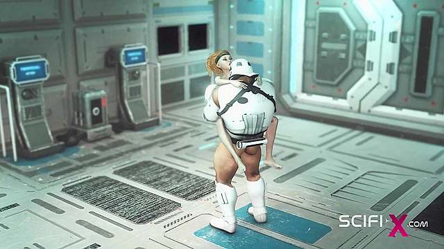 Storm Trooper fucks a disobedient rebel with BBC