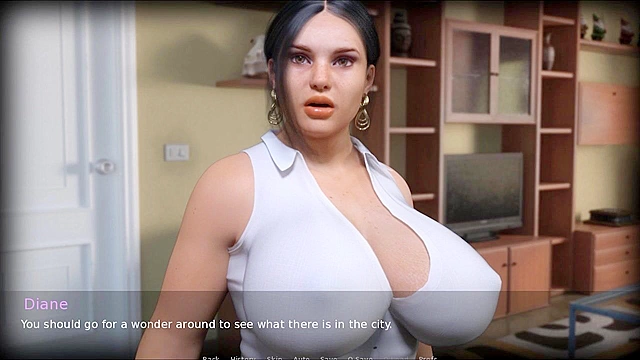 CURVY COUGARS STREET - Sex Game with busty big ass mature fucking