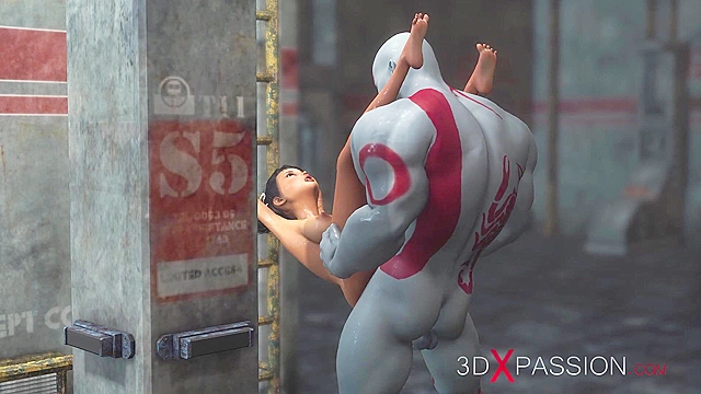 Teen 3d virgin girl gets fucked in her ass by the god of war
