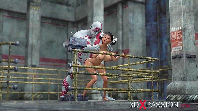 Teen 3d virgin girl gets fucked in her ass by the god of war